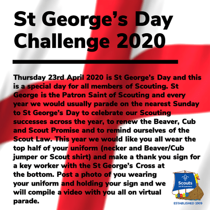 St George's Day Challenge Facebook 2020